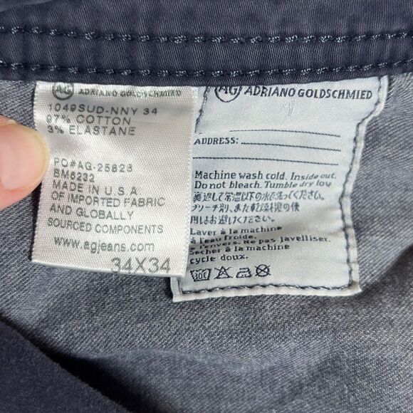 AG the protege straight leg pants gray 34x34 - Picture 13 of 16